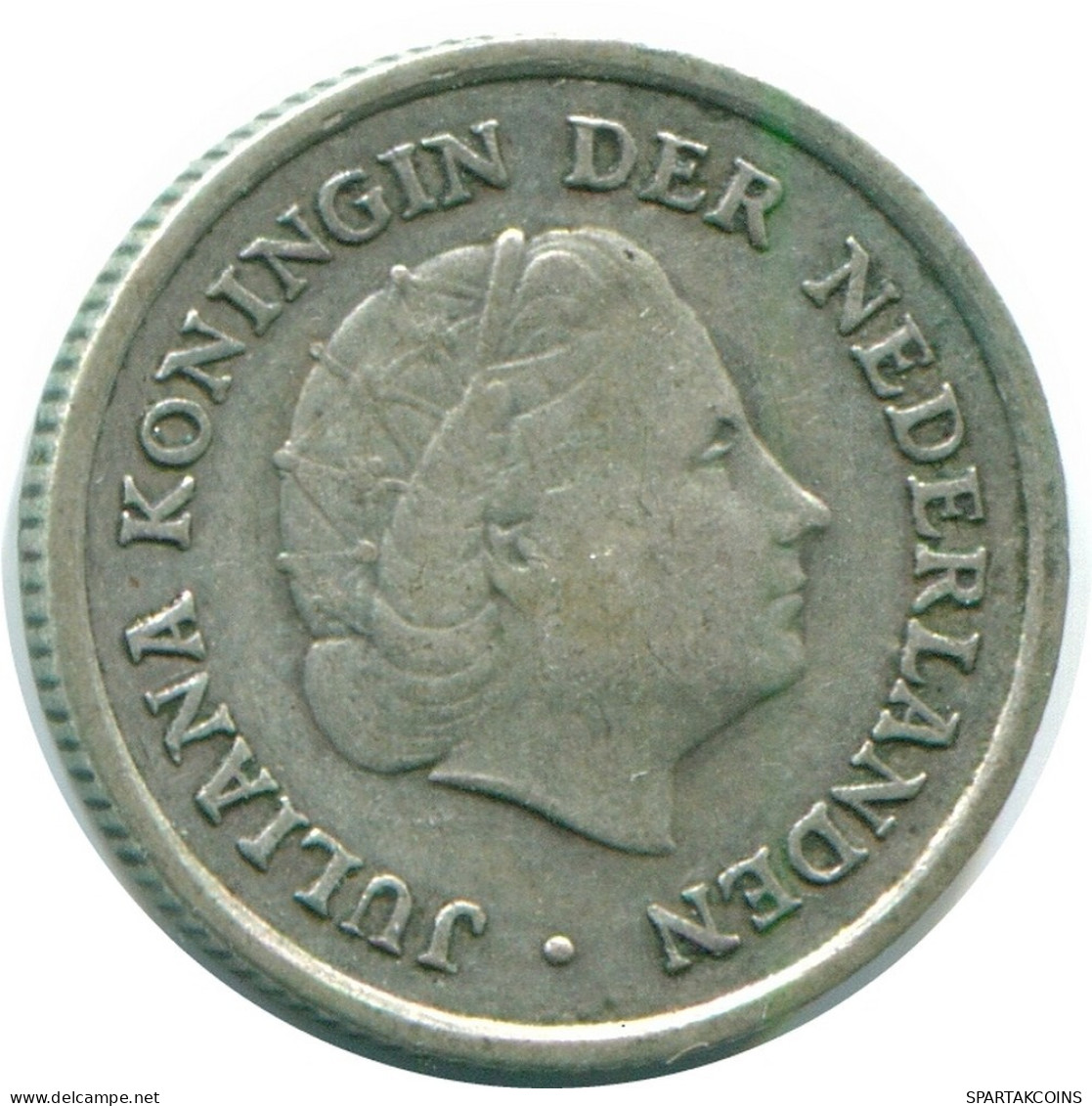 1/10 GULDEN 1960 NIEDERLÄNDISCHE ANTILLEN SILBER Koloniale Münze #NL12331.3.D.A - Nederlandse Antillen
