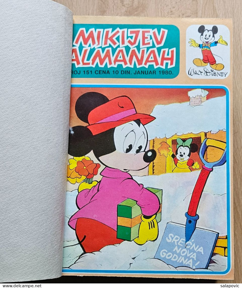 MIKIJEV ALMANAH 12 Numbers Bound 151 - 162, Vintage Comic Book Yugoslavia Yugoslavian Mickey Mouse Disney Comics - Cómics & Mangas (otros Lenguas)