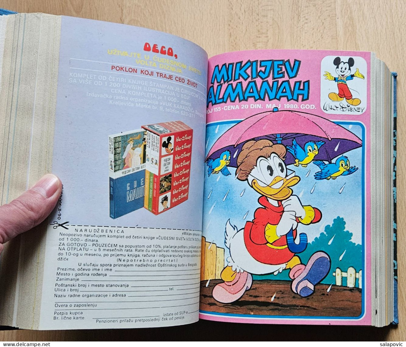 MIKIJEV ALMANAH 12 Numbers Bound 151 - 162, Vintage Comic Book Yugoslavia Yugoslavian Mickey Mouse Disney Comics - Stripverhalen & Mangas (andere Talen)
