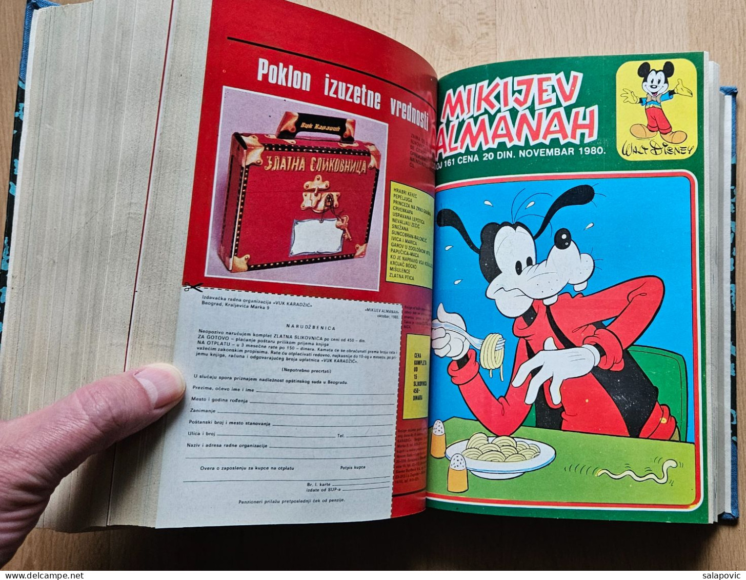MIKIJEV ALMANAH 12 numbers bound 151 - 162, Vintage Comic Book Yugoslavia Yugoslavian Mickey Mouse Disney Comics