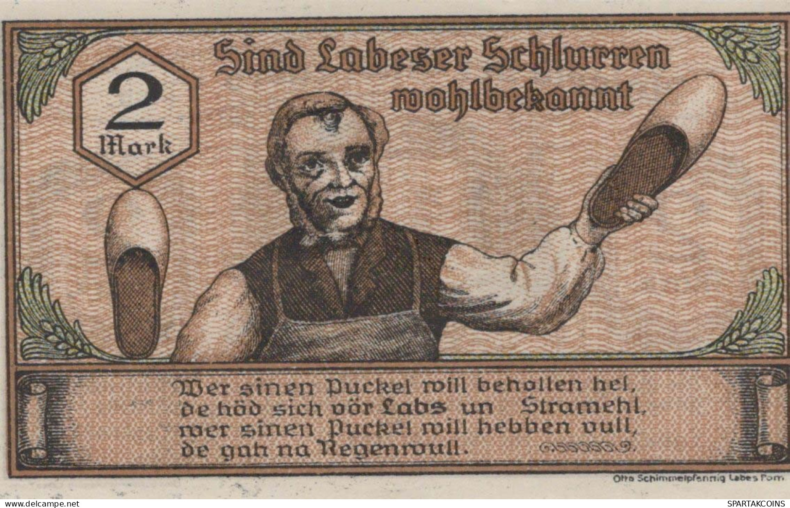 2 MARK 1921 Stadt LABES Pomerania UNC DEUTSCHLAND Notgeld Banknote #PB877 - [11] Emissions Locales
