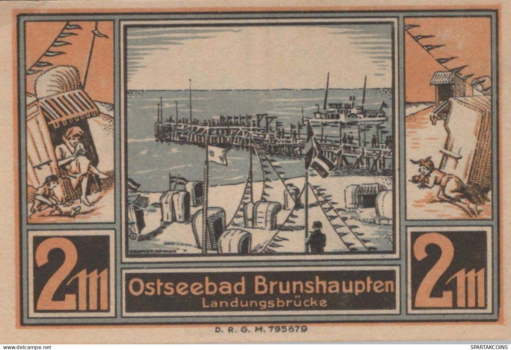2 MARK 1914-1924 Stadt BRUNSHAUPTEN Mecklenburg-Schwerin UNC DEUTSCHLAND #PC849 - Lokale Ausgaben