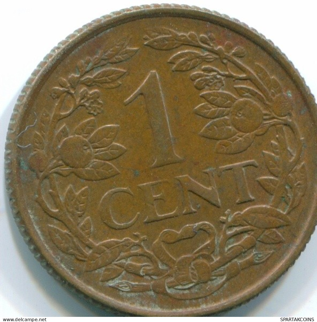 1 CENT 1957 NETHERLANDS ANTILLES Bronze Fish Colonial Coin #S11027.U.A - Netherlands Antilles