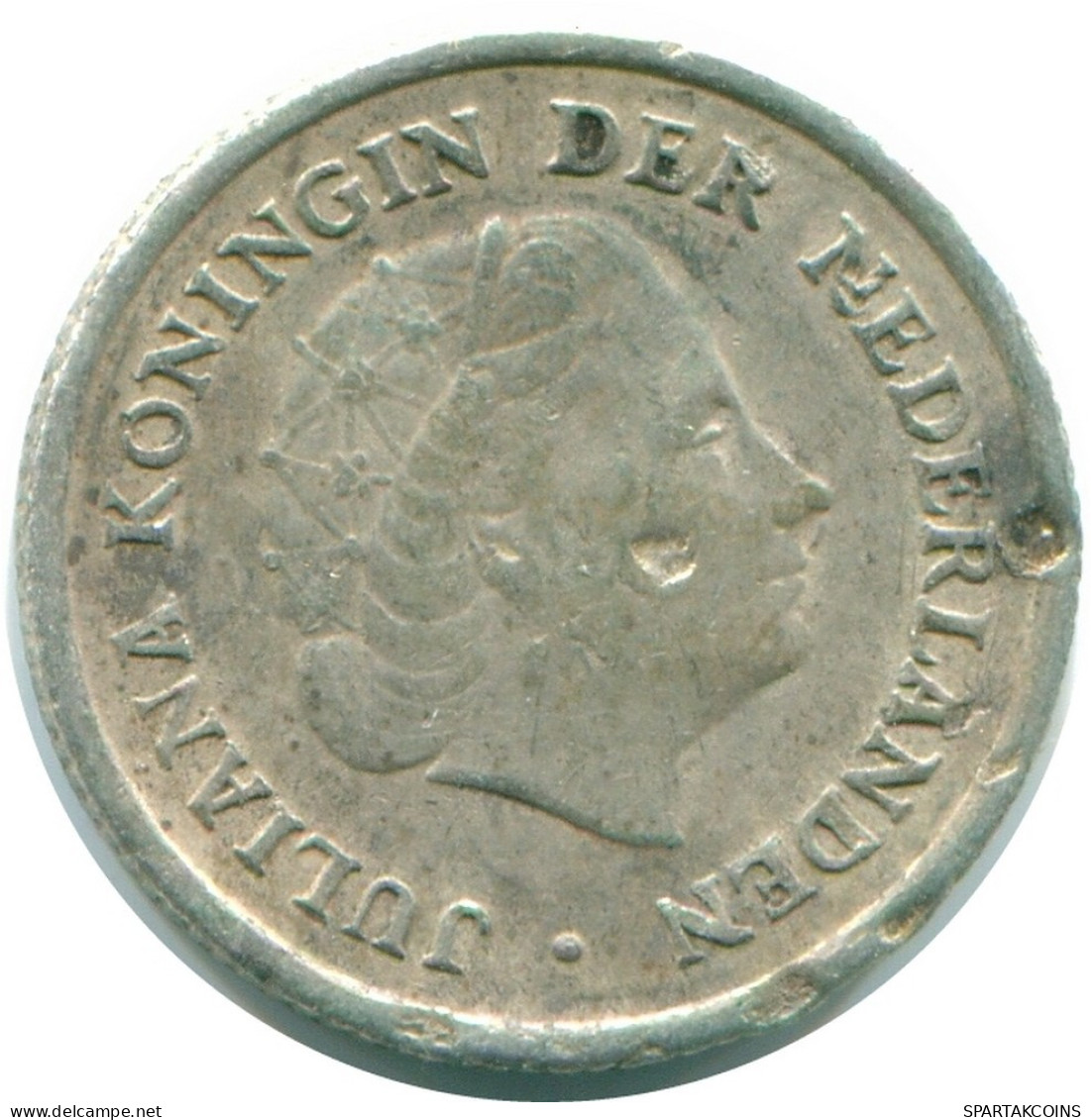 1/10 GULDEN 1957 NIEDERLÄNDISCHE ANTILLEN SILBER Koloniale Münze #NL12184.3.D.A - Antilles Néerlandaises