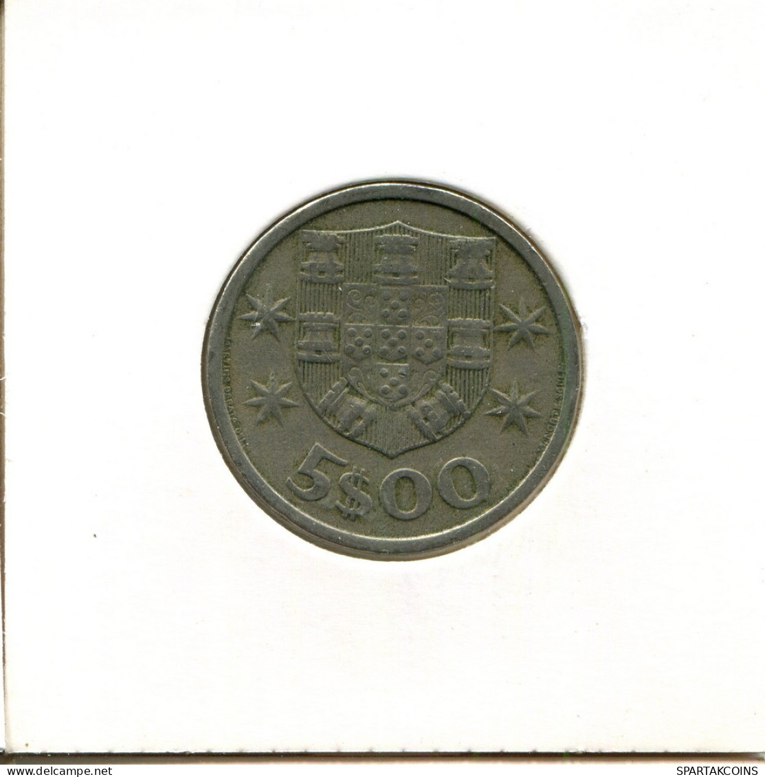5 ESCUDOS 1965 PORTUGAL Coin #AT368.U.A - Portugal