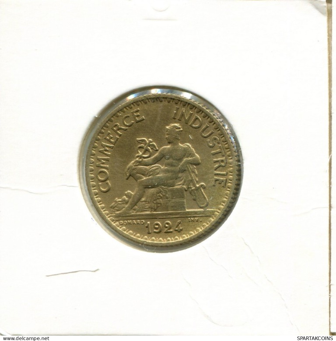 1 FRANC 1924 FRANKREICH FRANCE Chambers Of Commerce Französisch Münze #AK630.D.A - 1 Franc