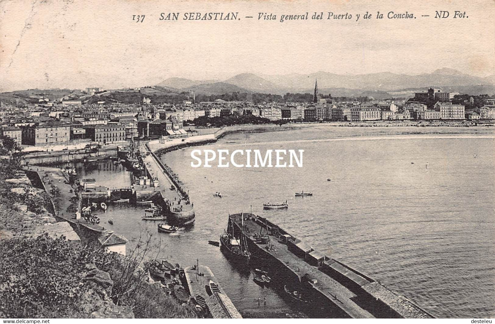 Vista General Del Puerto  Y De La Concha - San Sebastian - Guipúzcoa (San Sebastián)