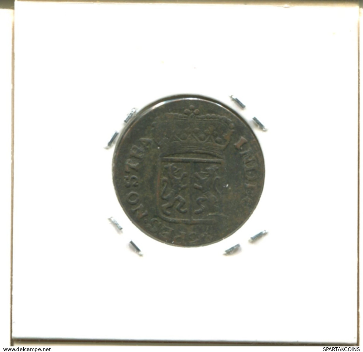 1790 GELDERLAND VOC DUIT NIEDERLANDE OSTINDIEN NY COLONIAL PENNY #E16884.8.D.A - Indes Néerlandaises