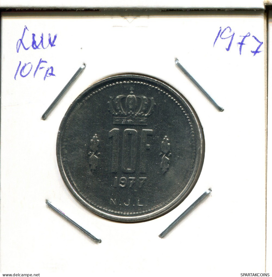 10 FRANCS 1977 LUXEMBOURG Coin #AT242.U.A - Luxemburg