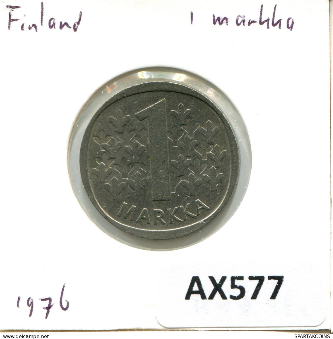 1 MARKKA 1976 FINLANDIA FINLAND Moneda #AX577.E.A - Finlande