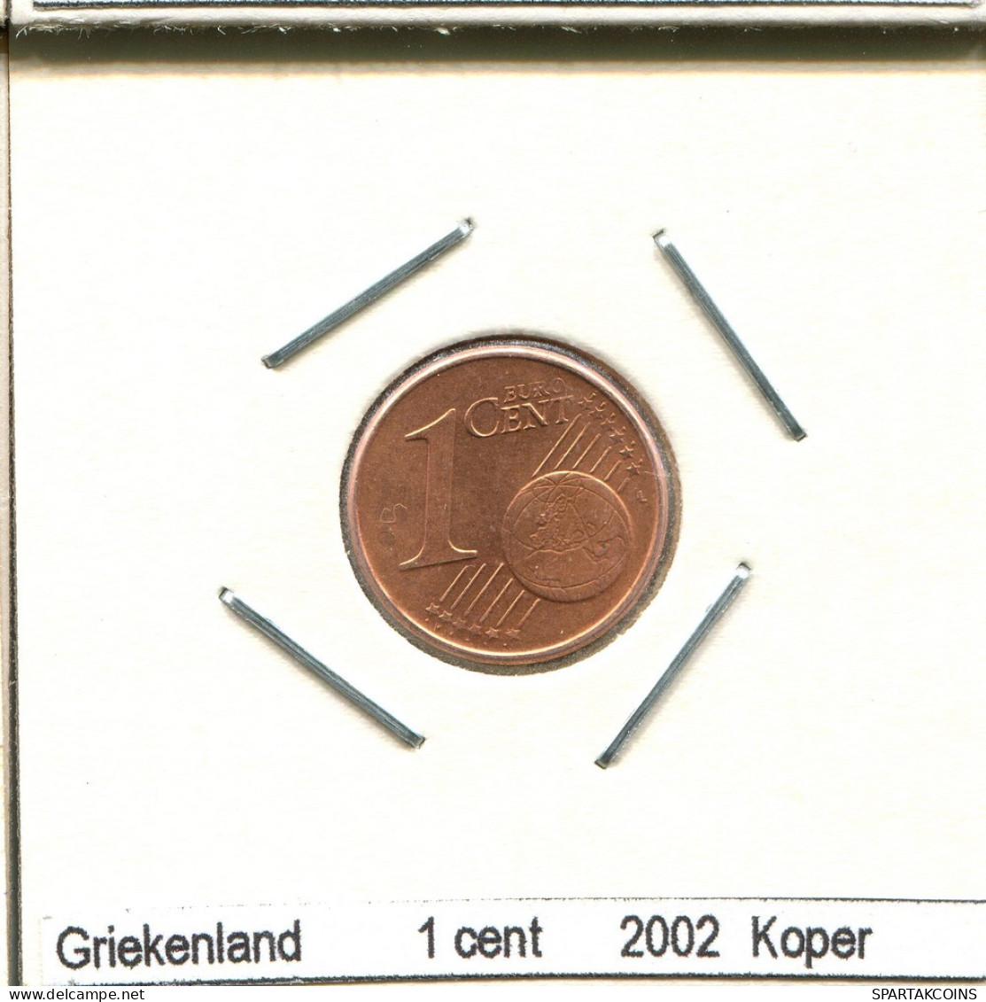 1 EURO CENT 2002 GRECIA GREECE Moneda #AS454.E.A - Grecia
