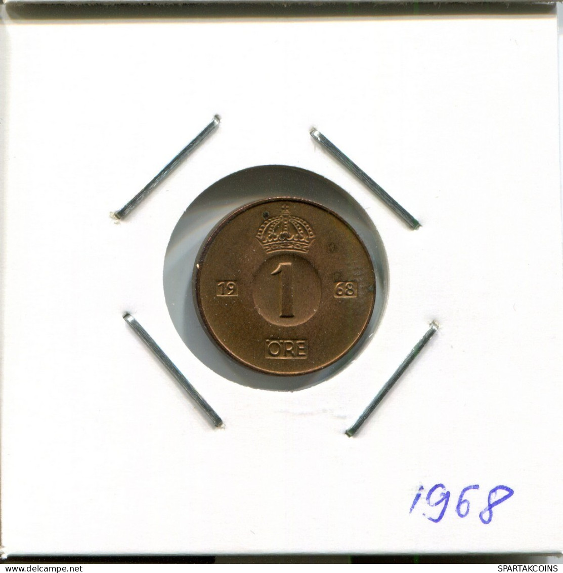 1 ORE 1968 SUECIA SWEDEN Moneda #AR393.E.A - Schweden