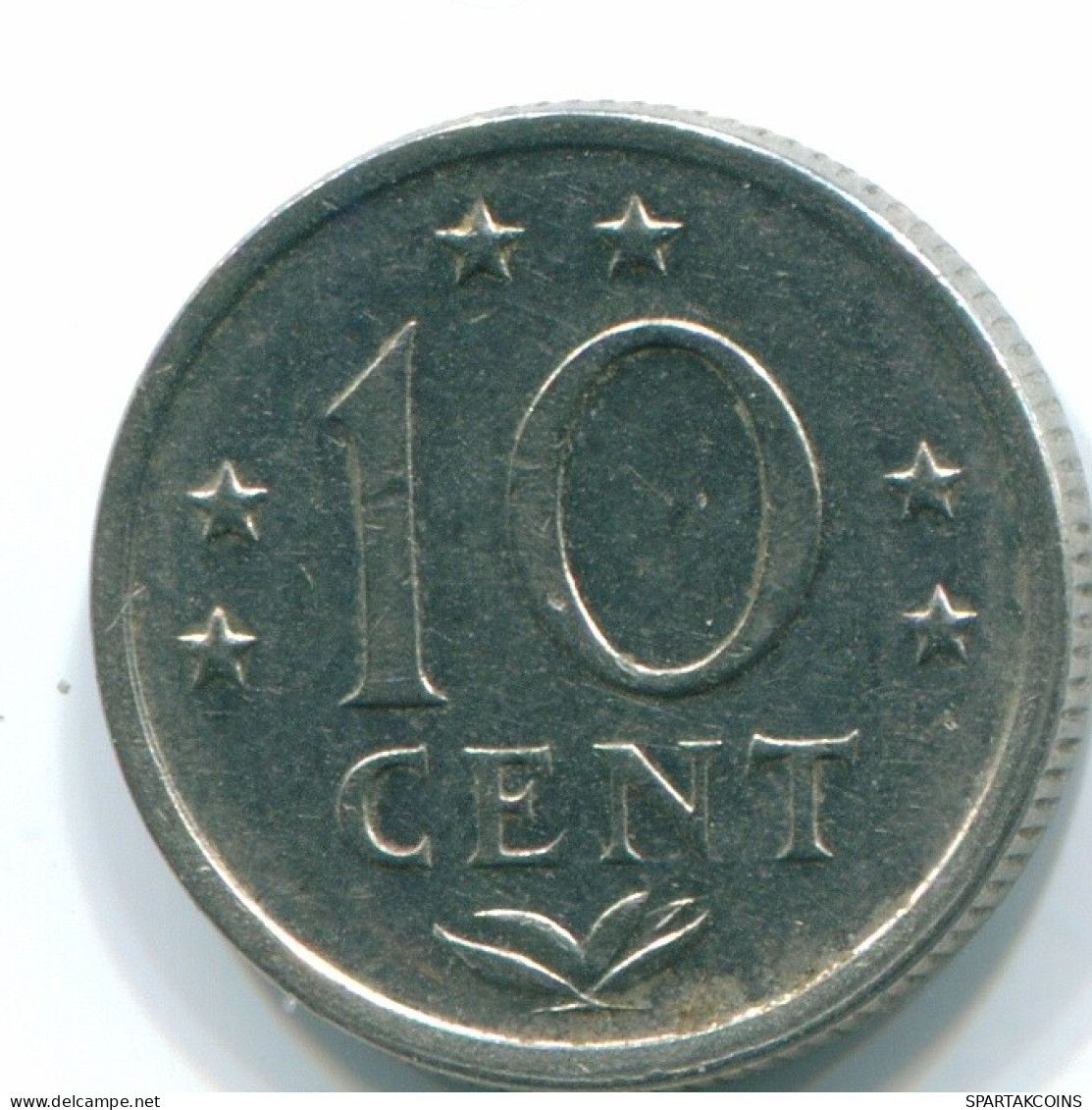 10 CENTS 1971 NETHERLANDS ANTILLES Nickel Colonial Coin #S13480.U.A - Netherlands Antilles