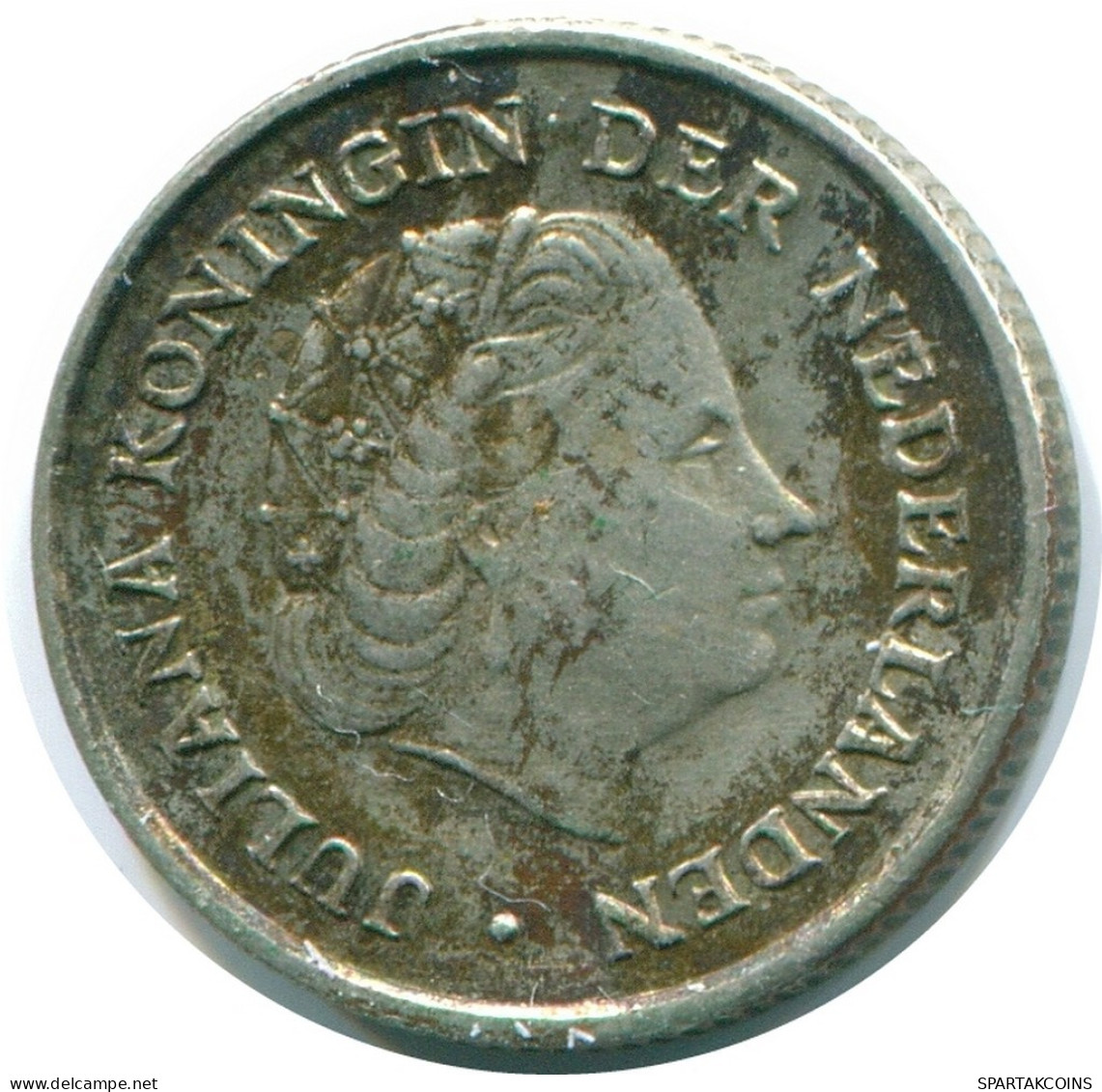 1/10 GULDEN 1960 NETHERLANDS ANTILLES SILVER Colonial Coin #NL12338.3.U.A - Antilles Néerlandaises