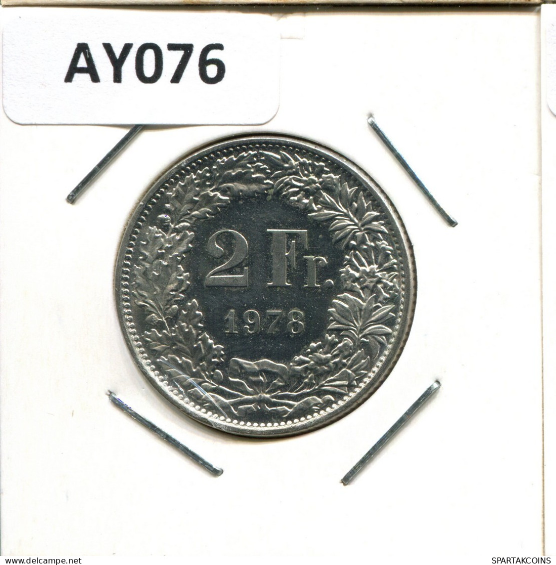 2 FRANCS 1978 SWITZERLAND Coin #AY076.3.U.A - Autres & Non Classés