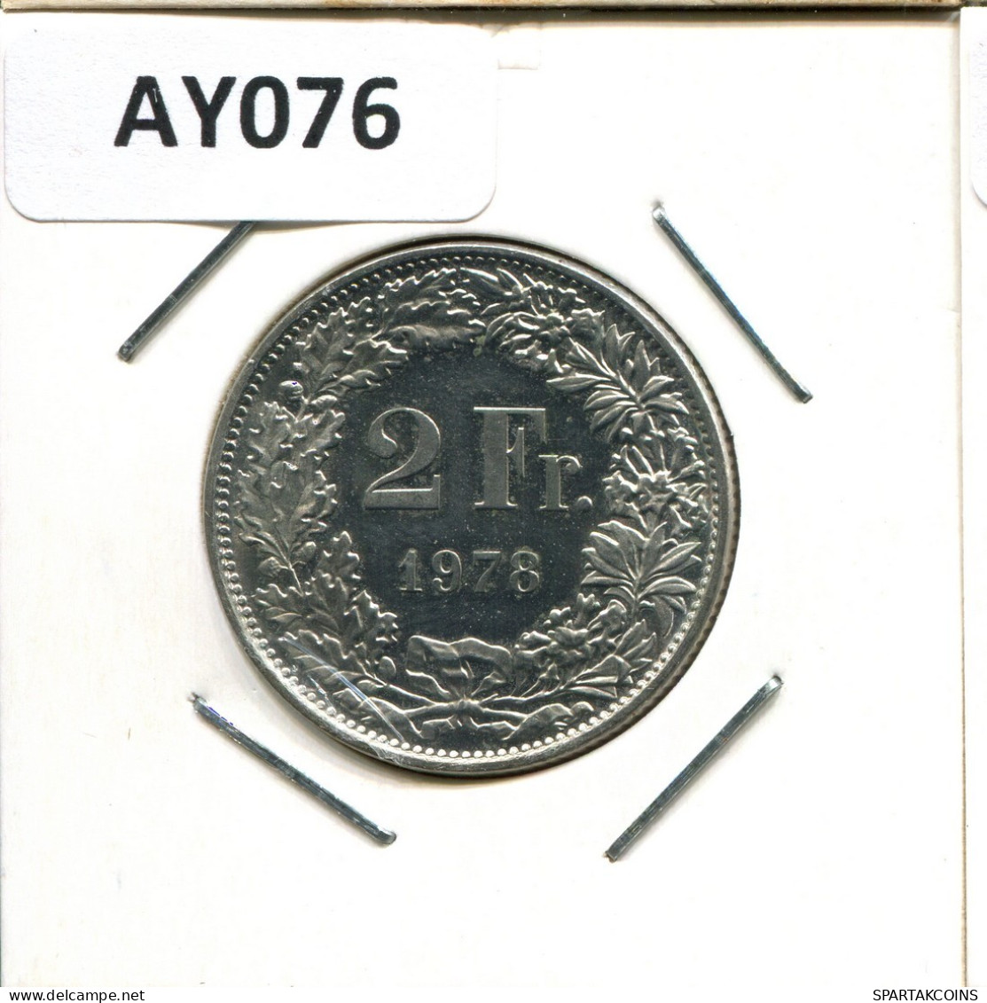 2 FRANCS 1978 SWITZERLAND Coin #AY076.3.U.A - Other & Unclassified