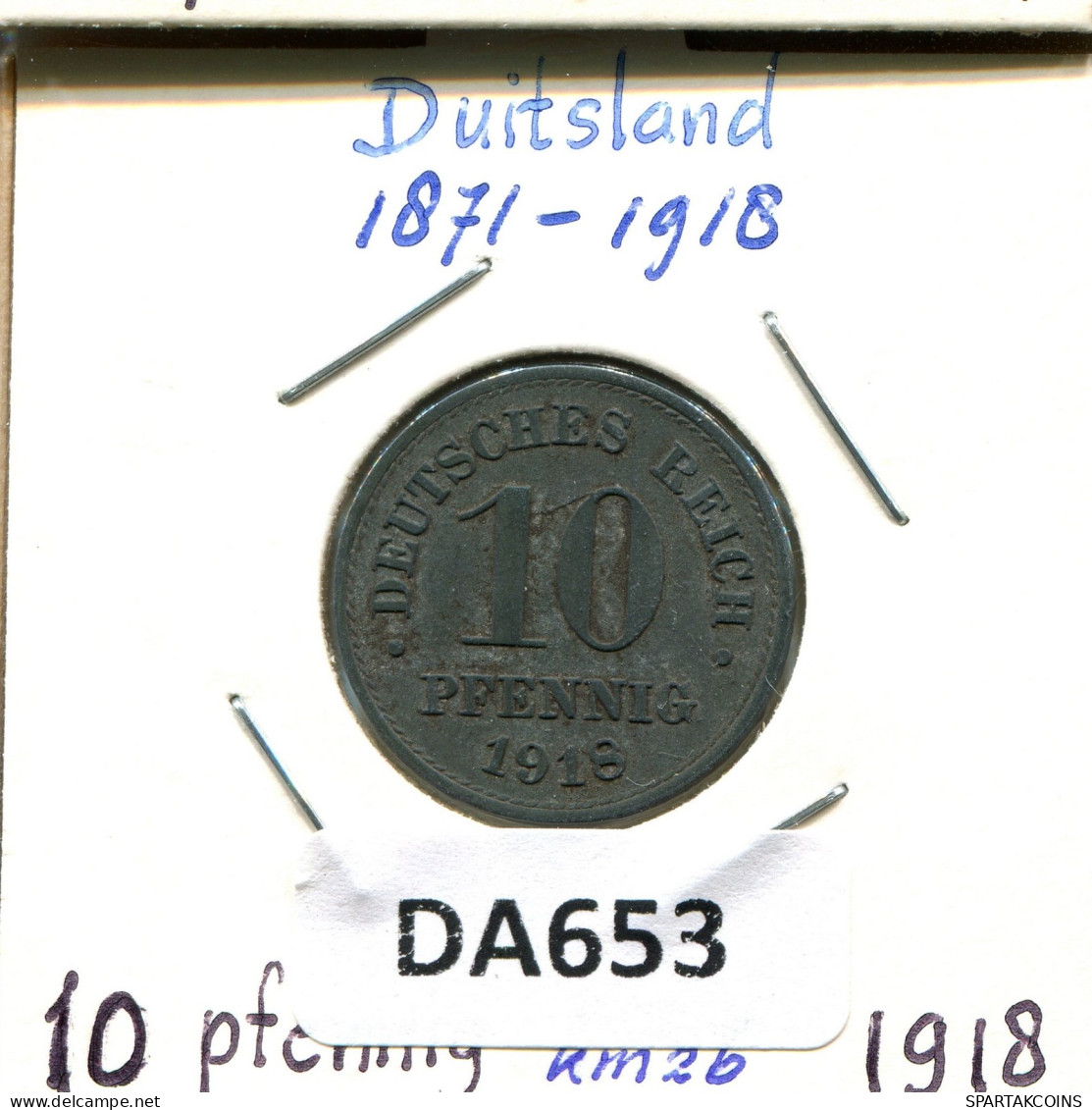 10 PFENNIG 1918 DEUTSCHLAND Münze GERMANY #DA653.2.D.A - 10 Pfennig