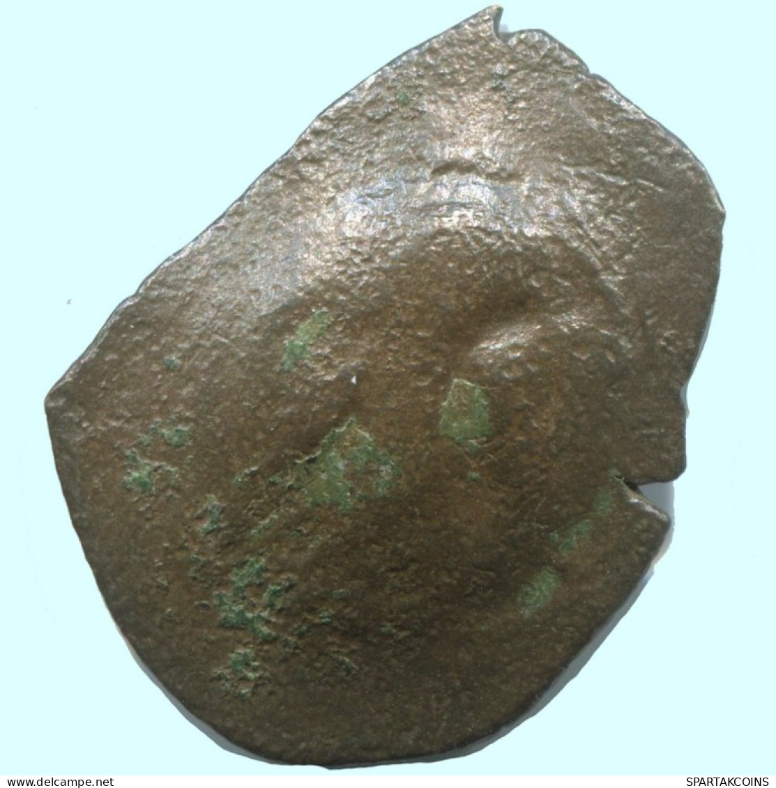 Auténtico Original Antiguo BYZANTINE IMPERIO Trachy Moneda 1.4g/24mm #AG639.4.E.A - Byzantine