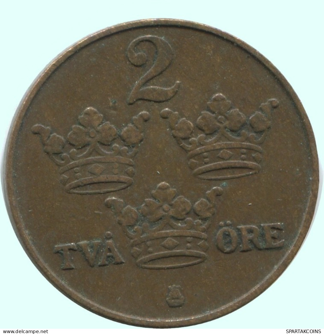 2 ORE 1910 SWEDEN Coin #AC827.2.U.A - Suède