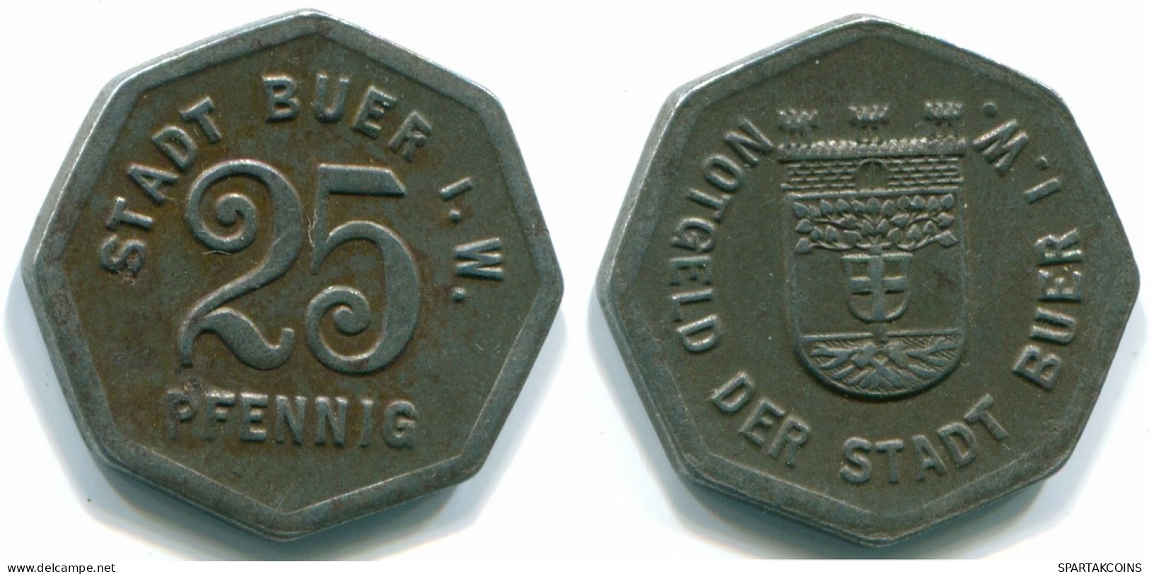 25 PFENNIG BUER STADT GERMANY Coin #DE10070.3.U.A - 25 Pfennig