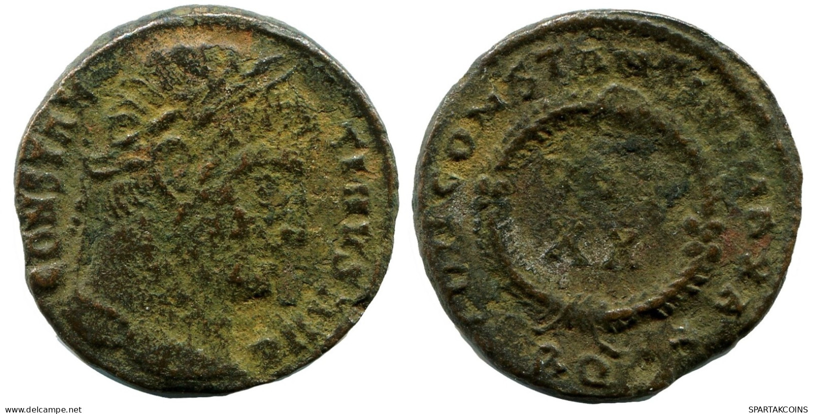 CONSTANTINE I MINTED IN ROME ITALY FROM THE ROYAL ONTARIO MUSEUM #ANC11176.14.E.A - L'Empire Chrétien (307 à 363)