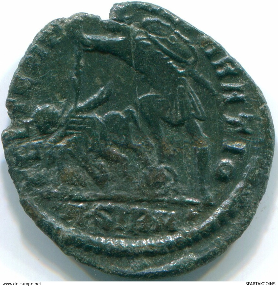 CONSTANTIUS II Cyzicus Mint AD 351-355 Soldier 1.65g/18.2mm #ROM1029.8.F.A - The Christian Empire (307 AD To 363 AD)
