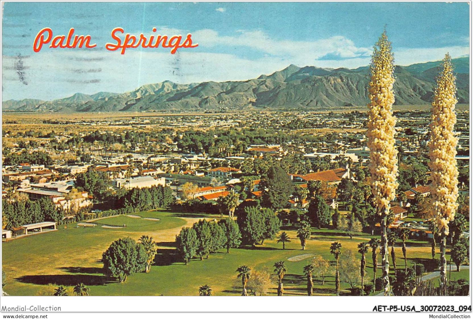 AETP5-USA-0396 - PALM SPRINGS - CALIFORNIA - A Picturesque Panorama Of Palm Springs - Palm Springs