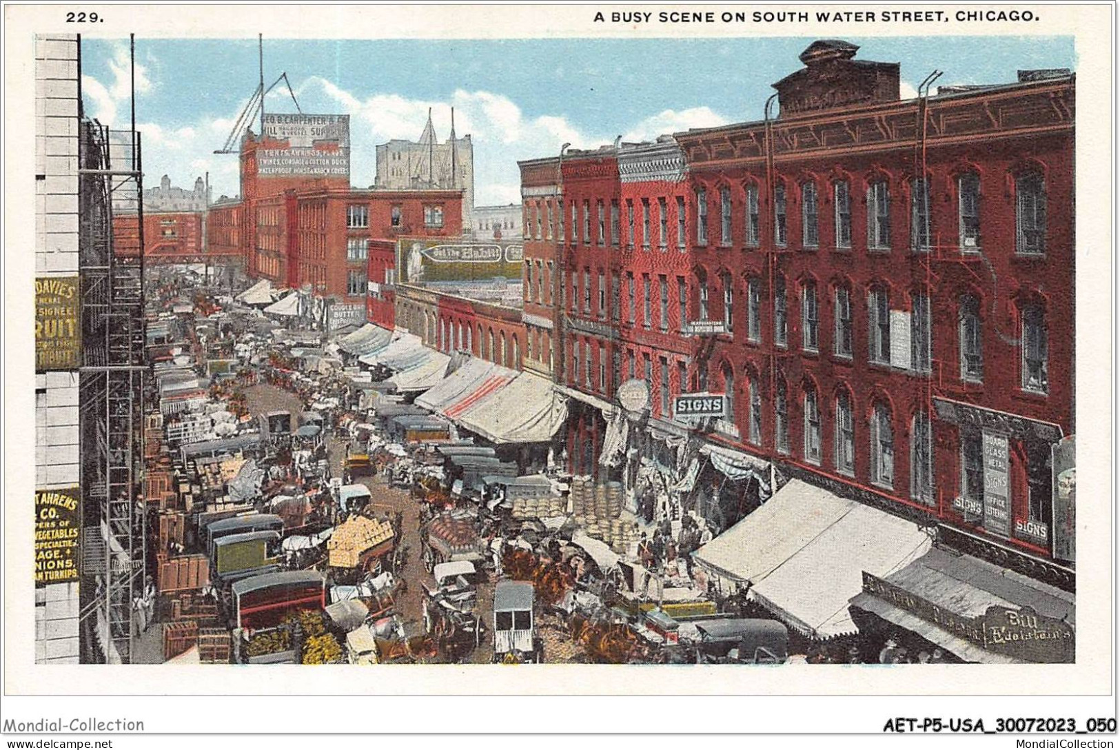 AETP5-USA-0374 - CHICAGO - A Busy Scene On South Water Street - Chicago