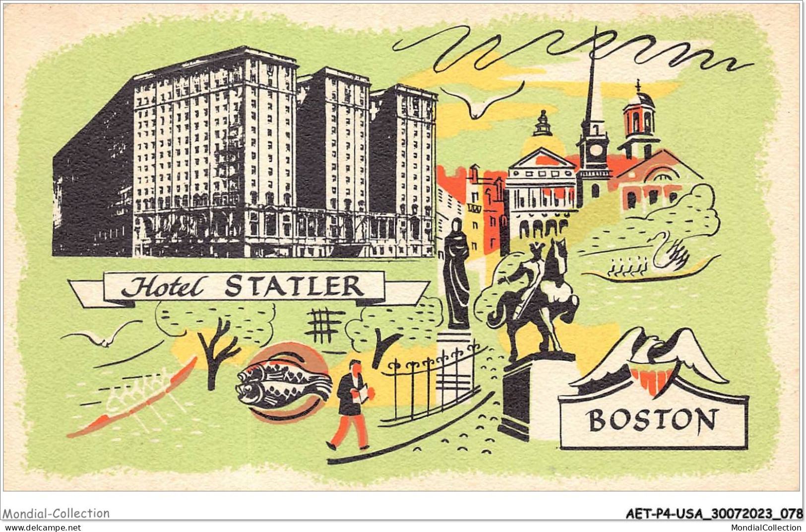 AETP4-USA-0313 - BOSTON - MASS - Hotel Statler - Boston
