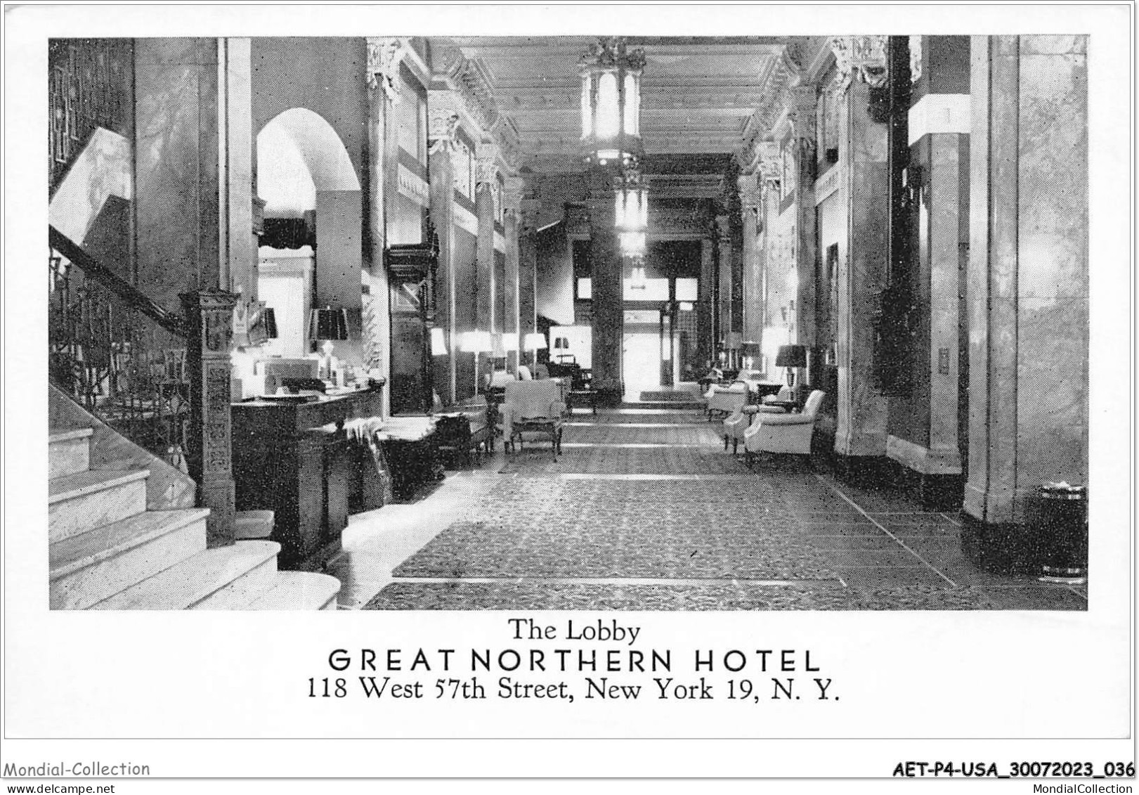 AETP4-USA-0292 - NEW YORK - The Lobby - Great Northern Hotel - Cafes, Hotels & Restaurants