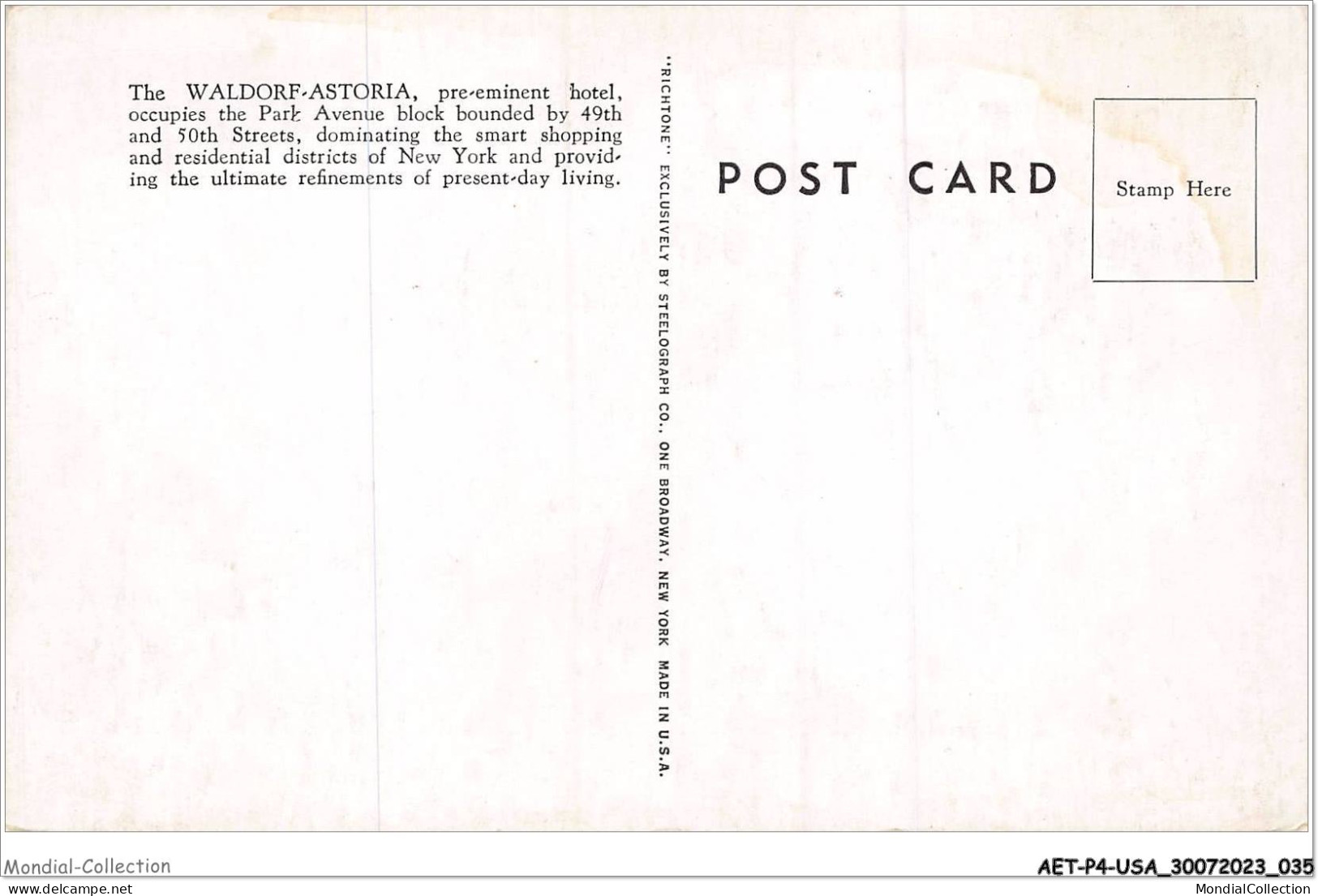 AETP4-USA-0291 - NEW YORK - The Waldorf - Astoria - Autres Monuments, édifices