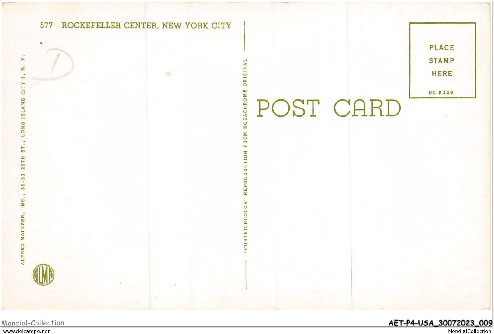 AETP4-USA-0278 - NEW YORK CITY - Rockefeller Center - Otros Monumentos Y Edificios