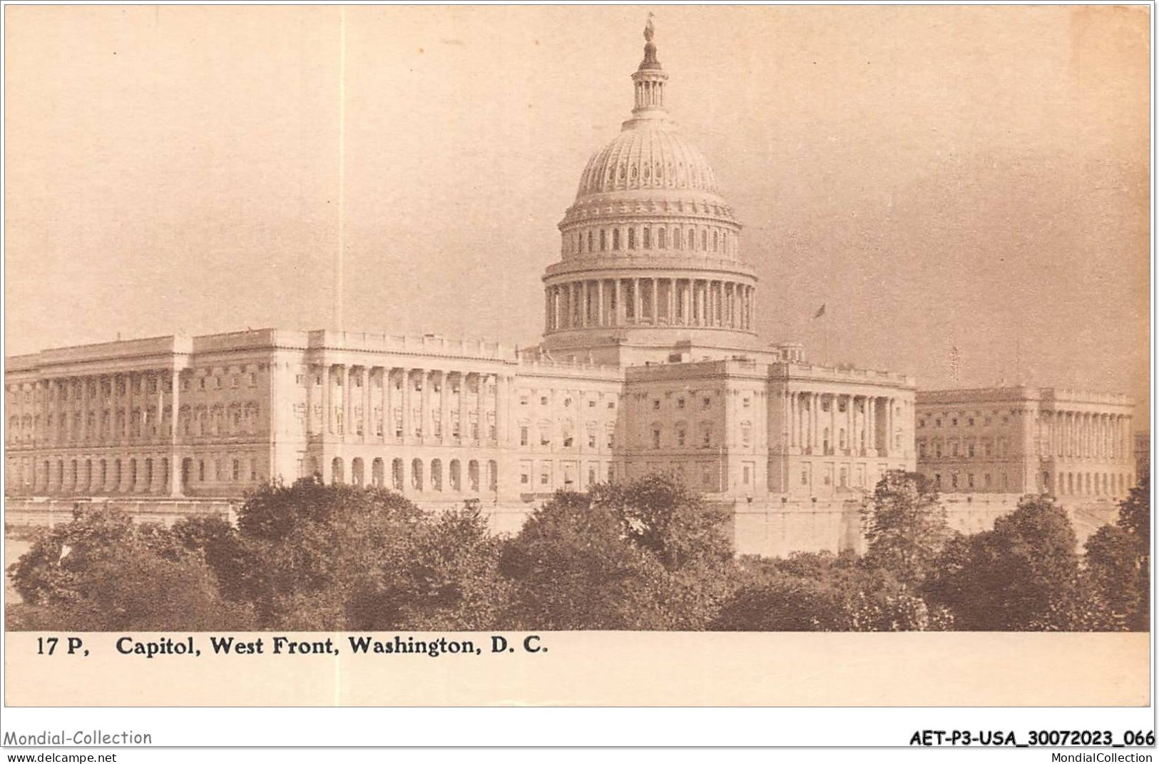 AETP3-USA-0221 - WASHINGTON D C - Capitol - West Front - Washington DC