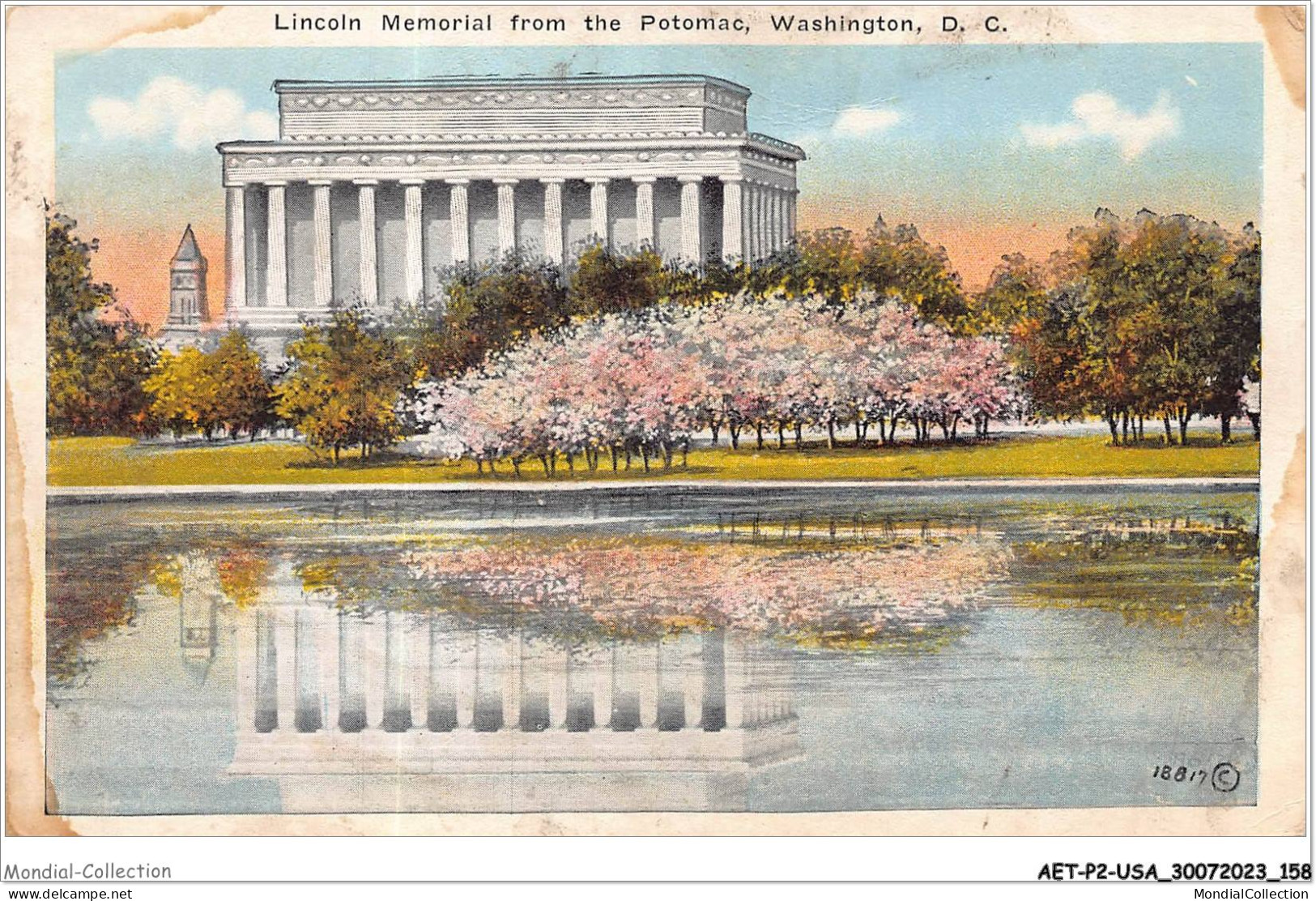 AETP2-USA-0174 - WASHINGTON D C - Lincoln Memorial From The Potomac - Washington DC