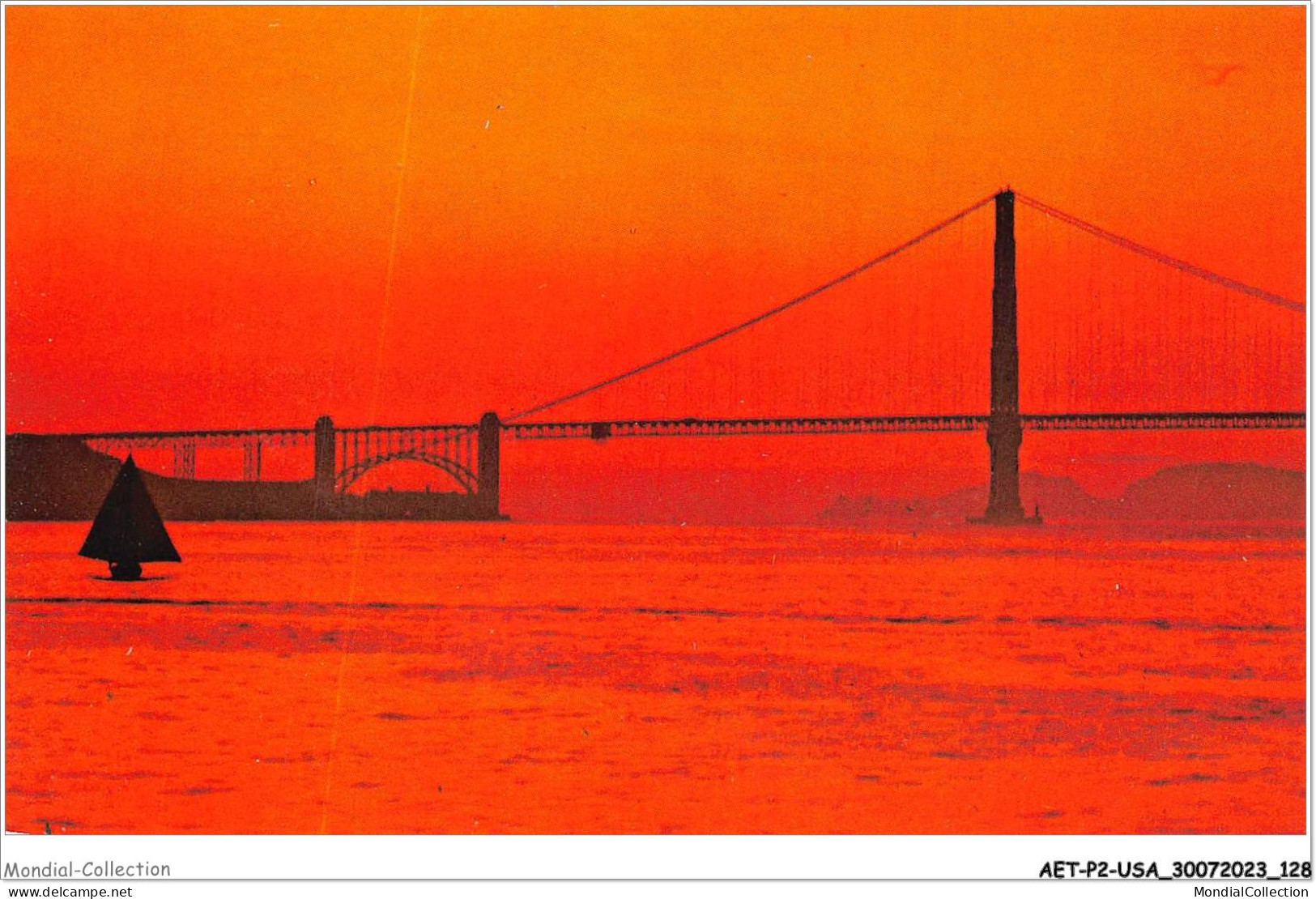 AETP2-USA-0159 - SAN FRANCISCO - CALIFORNIA - The Golden Gate Bridge At Sundown - San Francisco