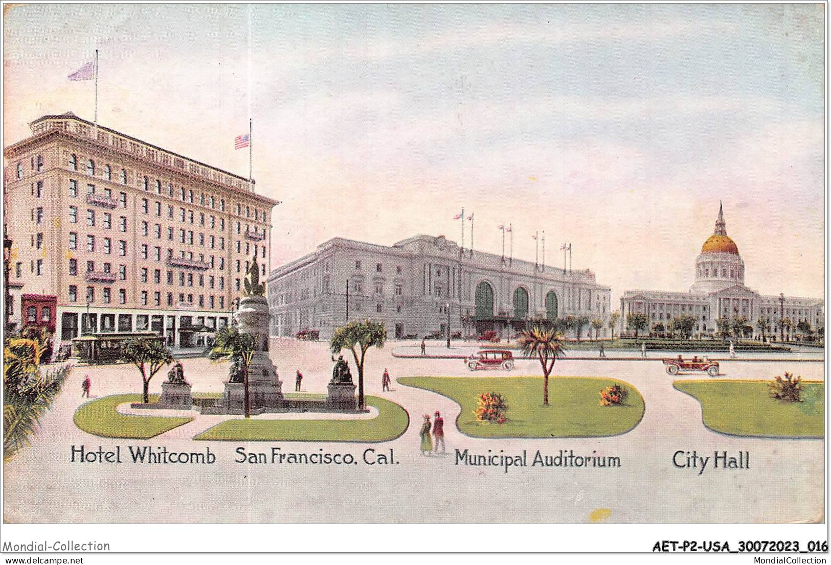 AETP2-USA-0098 - SAN FRANCISCO - CALIFORNIA - Hotel Whitcomb - Municipal Auditorium - City Hall - San Francisco