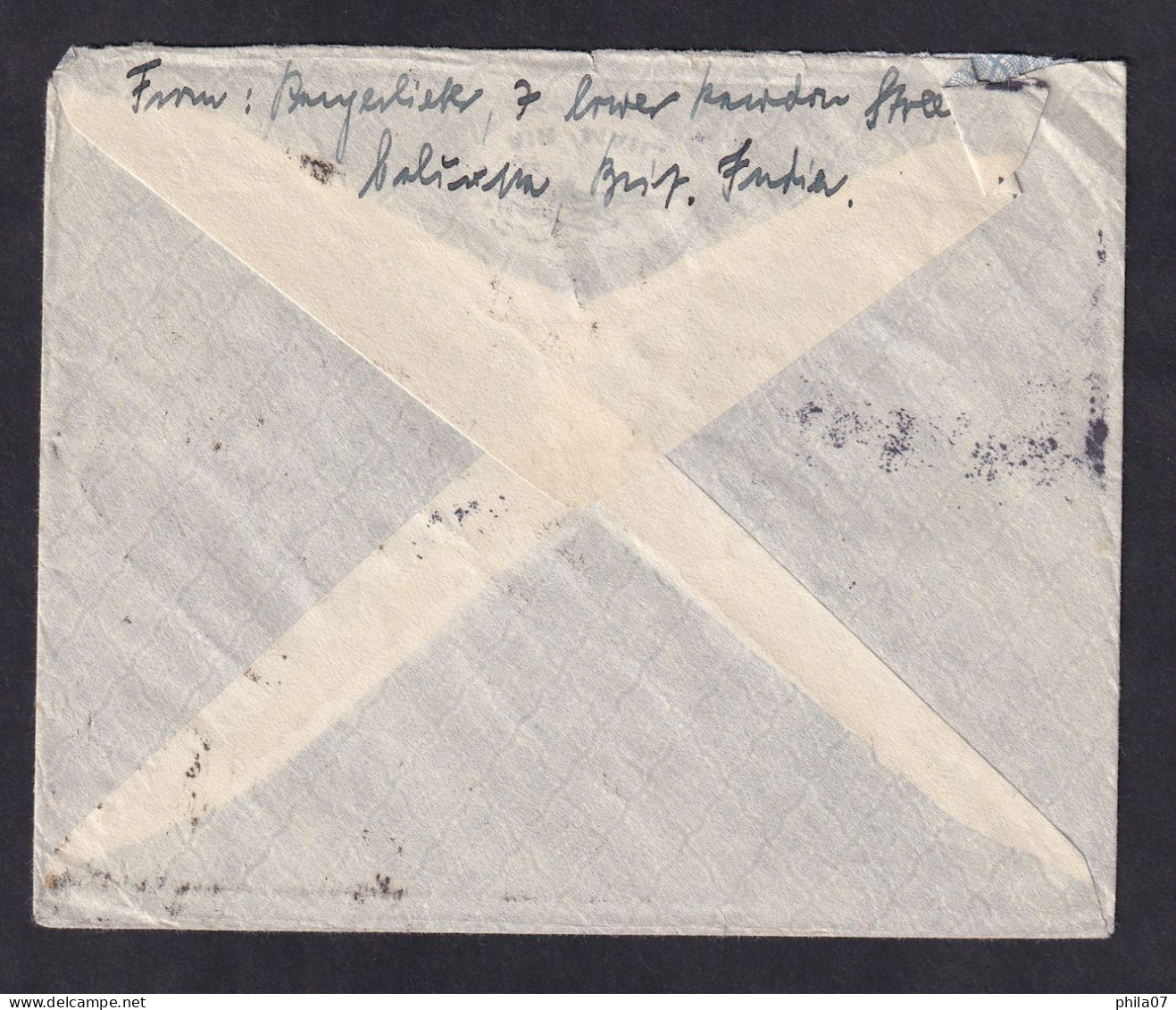 INDIA - Small Size Envelope Sent Via Air Mail From India To Berlin, Germany, Nice Franking / 2 Scans - Andere & Zonder Classificatie