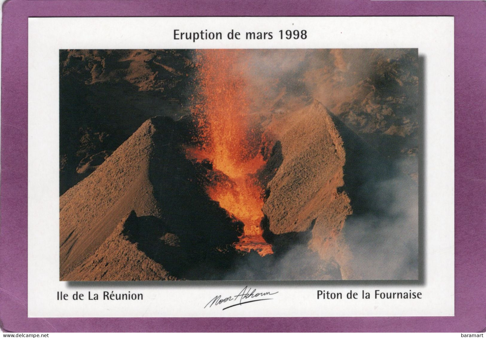 97 974 ILE DE LA REUNION  Piton De La Fournaise  Eruption De Mars 1998 - Other & Unclassified