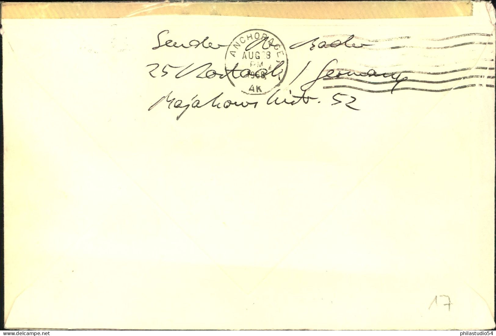 1963, Luftüostbrief Nach Anchridge/Alaska Dort Verweigert Und Zurück - Briefe U. Dokumente