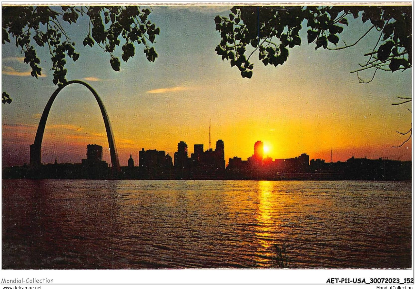 AETP11-USA-0958 - WASHINGTON - Gateway Arch And St Louis Skyline At Sunset - Autres & Non Classés