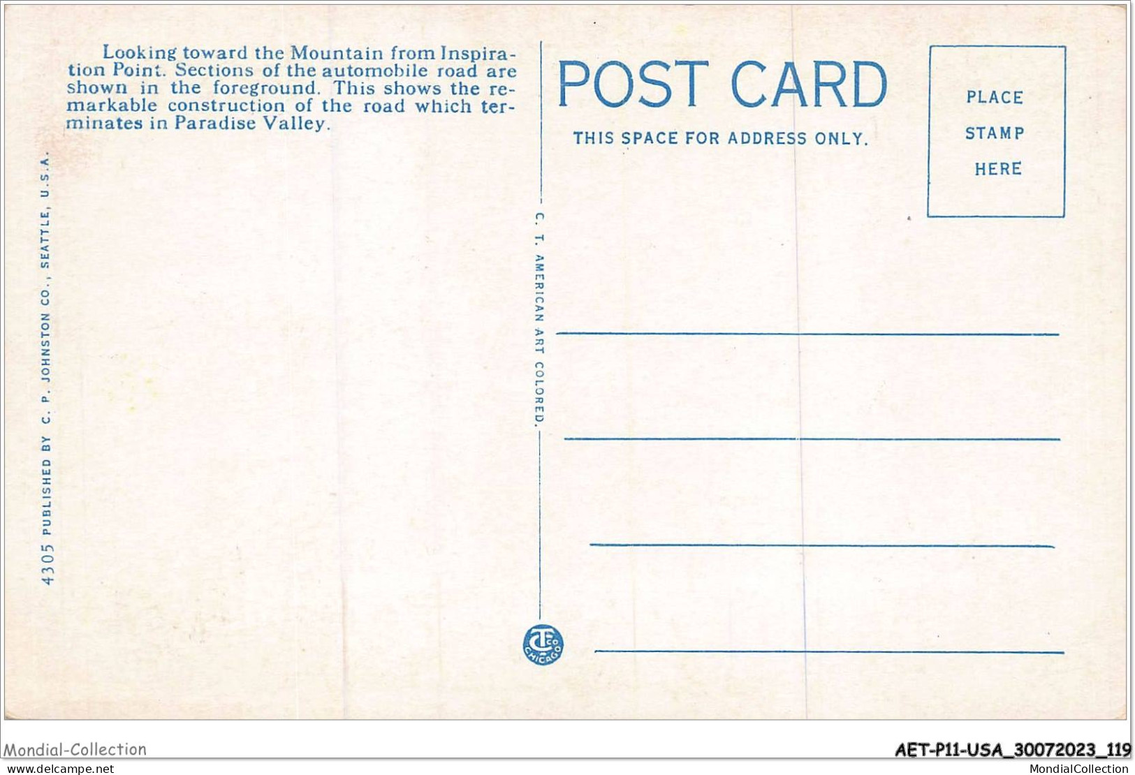 AETP11-USA-0941 - WASHINGTON - Rainier National Park - Other & Unclassified