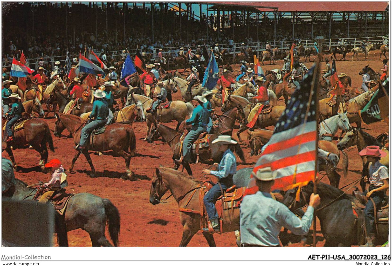 AETP11-USA-0945 - TEXAS - Texas Cowboys And Cowgirls - Compete In Rodeo Grand Entry - Fort Worth