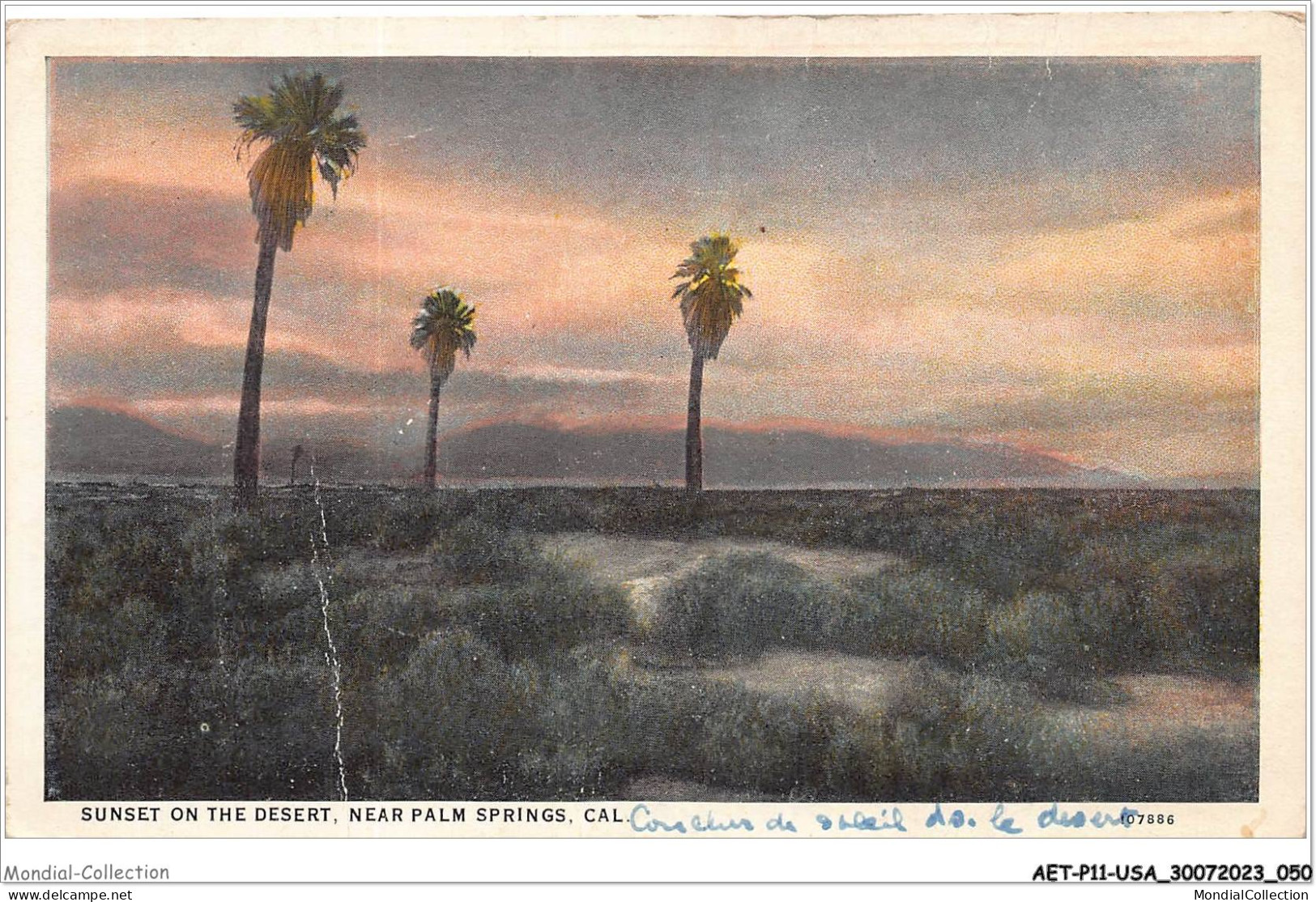 AETP11-USA-0907 - NEAR PALM SPRINGS - CAL - Sunset On The Desert - Palm Springs