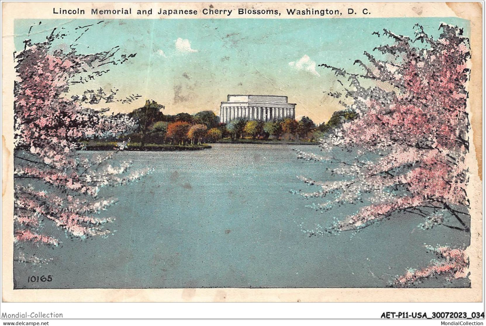 AETP11-USA-0899 - WASHINGTON D C - Lincoln Memorial And Japanese Cherry Blossoms - Washington DC