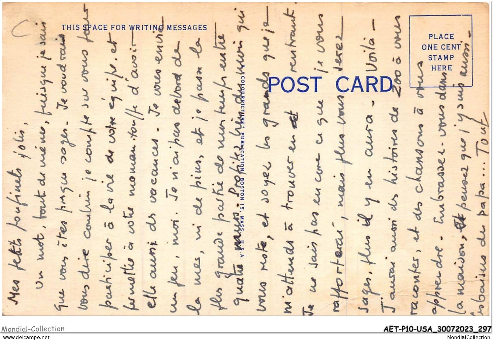 AETP10-USA-0838 - Busy Person's Correspondence Card - Autres & Non Classés