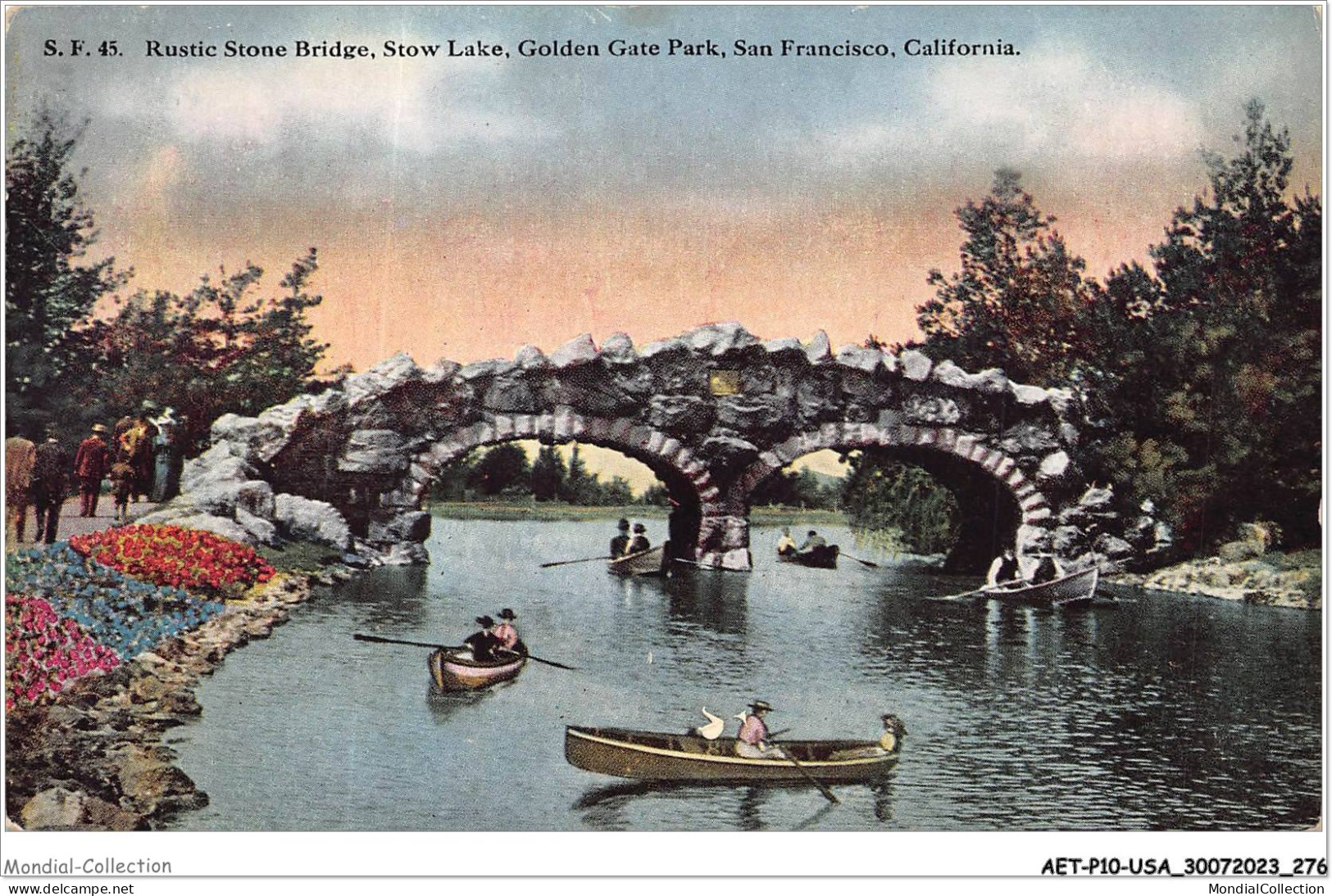 AETP10-USA-0828 - SAN FRANCISCO - CALIFORNIA - Rustic Stone Bridge - Stow Lake - Golden Gate Park - San Francisco