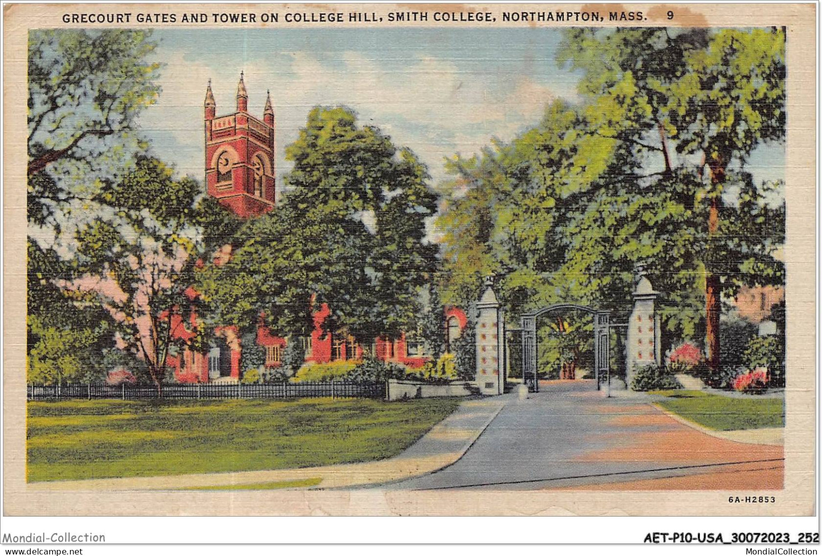 AETP10-USA-0816 - NORTHAMPTON - MASS - Grecourt Gates And Tower On College Hill - Smith College - Northampton
