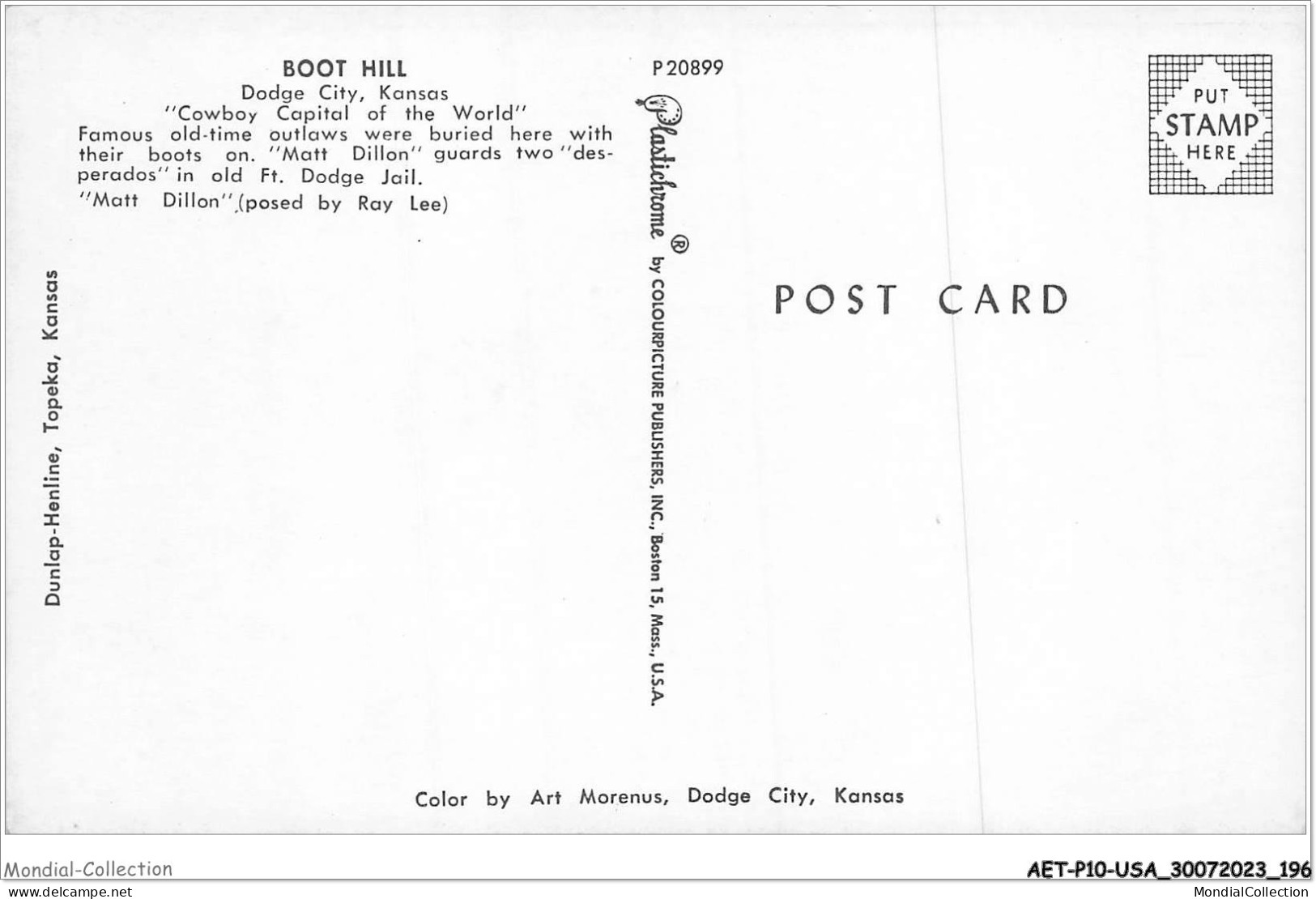 AETP10-USA-0787 - DODGE CITY - KANSAS - Boot Hill - Altri & Non Classificati
