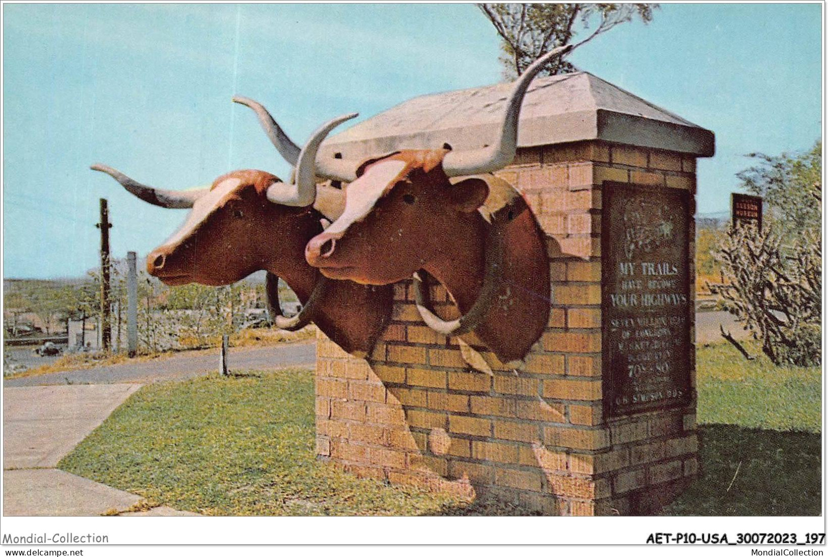 AETP10-USA-0788 - BOOT HILL - The Long Horn Monument Located On World Famous Boot Hill - Altri & Non Classificati