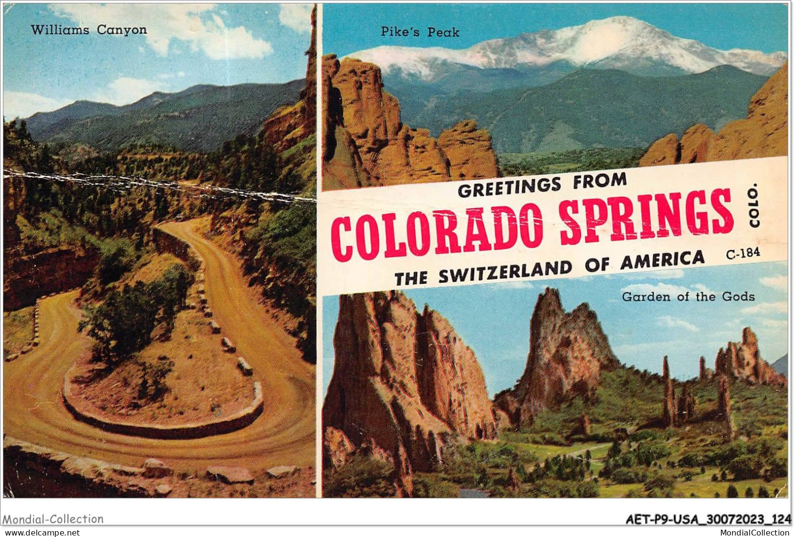 AETP9-USA-0751 - COLORADO SPRINGS - Williams Canyon - Pike's Peak - Garden Of The Gods - Colorado Springs